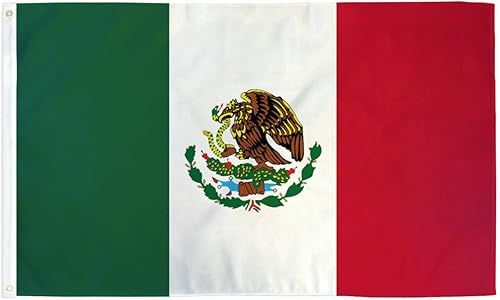 Bandera de México prémium de 6 x 10 pies, bandera mexicana de 6 x 10 pies, tela 100D disponible en Yaxa Peru
