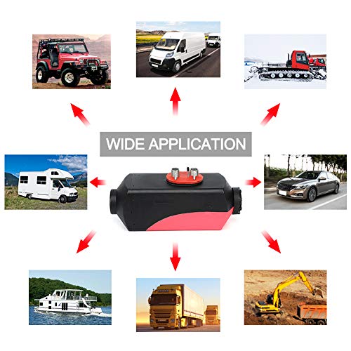 Triclicks 8KW Diesel Air Heater 12V Diesel Parking Heater Set With 10L Tank Remote Control LCD Display, Fast Heating Diesel Heater For Truck Boat Bus Car Trailer Motorhomes Vehicle (Style 4) - Thumbnail 3
