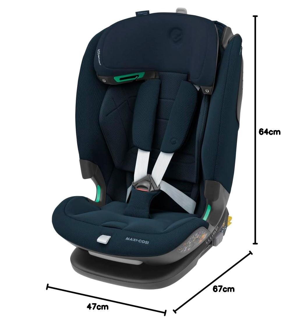 Maxi-Cosi Titan Pro² i-Size Kindersitz, 76-150 cm, 15 Monate-12 Jahre, G-CELL-Seitenaufprallschutz, ClimaFlow, 4 Liegepositionen, Authentic Blue