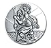 Produktbild Autoplakette Hl. St. Christophorus 3 cm, 999-feinversilbert, gesegnet und geweiht
