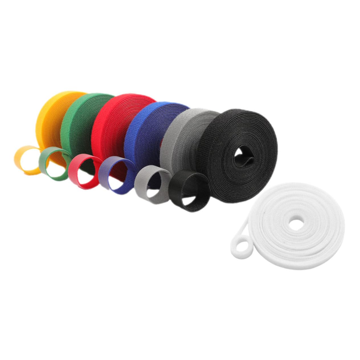 UKCOCO 5 Set Legature per Piante Nylon Resistenti E Riutilizzabili per Giardinaggio Fissaggio Rami E Multi per Ufficio 7 Pezzi*5