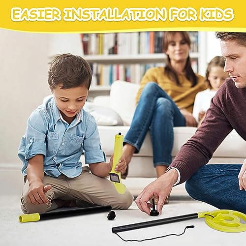 Image of OMMO Metal Detector, Adjustable 27.5 inch-37.8 inch Metal Detector for Kids with Intuitive LCD Display, Lightweight Kids Metal Detectors with 6 inch Search Coil for Exploration Outdoor