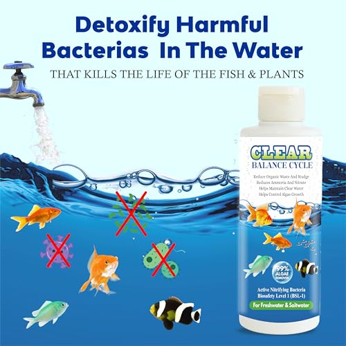 Image of Beyond Fill Automatic Fish Tank Cleaner Liquid Suitable for Fresh and Salt Water Aquarium and Fish Tank Pack of 3 (100ML Each)