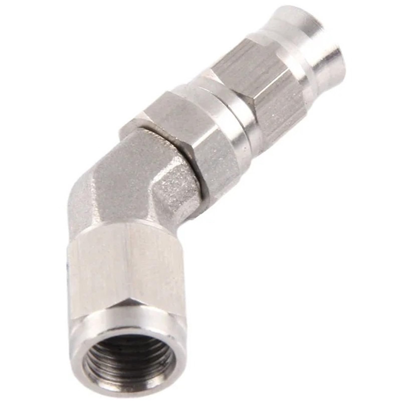 AN3 45 90 Degree Hose Stainless Steel Straight Brake Swivel PTFE Hose Ends Female Fitting Adapter Brake Lines Kit(BJ03-45A)