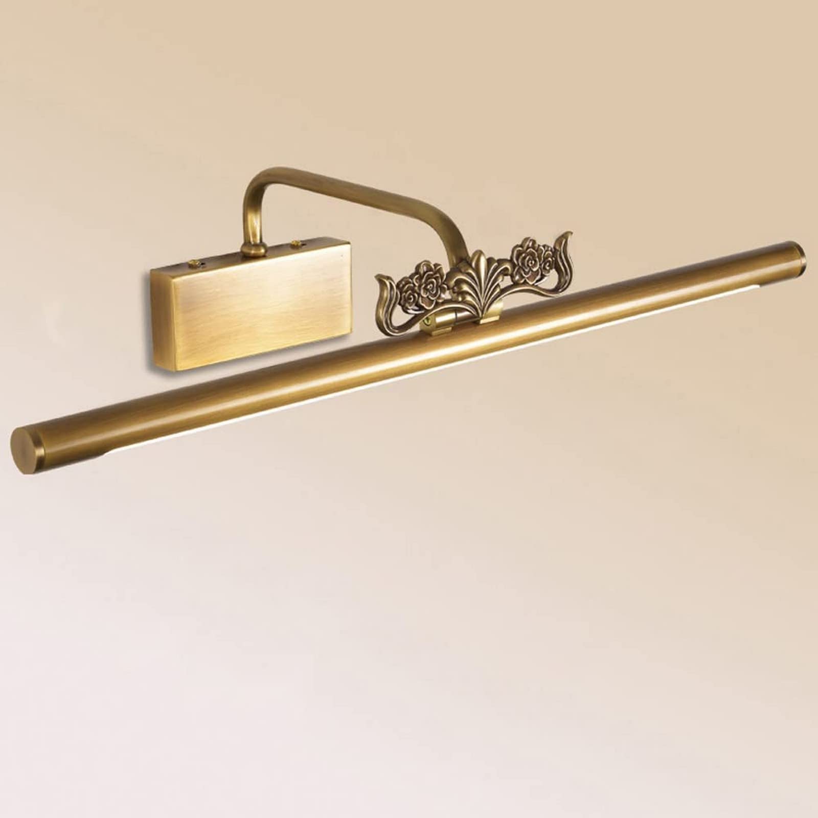 ASerZenith Led Wall Sconce, Led Vanity Copper Bathroom Mirror Lamps Makeup Lighting, Mirror Cabinet Vanity Lamps Wall Bedside Decor Lamp(Bronze-75Cm)