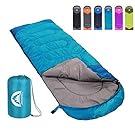 Sleeping Bag 3 Seasons (Summer, Spring, Fall) Warm & Cool Weather - Lightweight,Waterproof Indoor & Outdoor Use for Kids, Teens & Adults for Hiking and Camping
