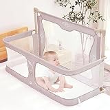 Generisch Baby-Kinderbett Tragbar für Sicheres Schlafen, Einfach zu Montieren, Waschbares Futter...