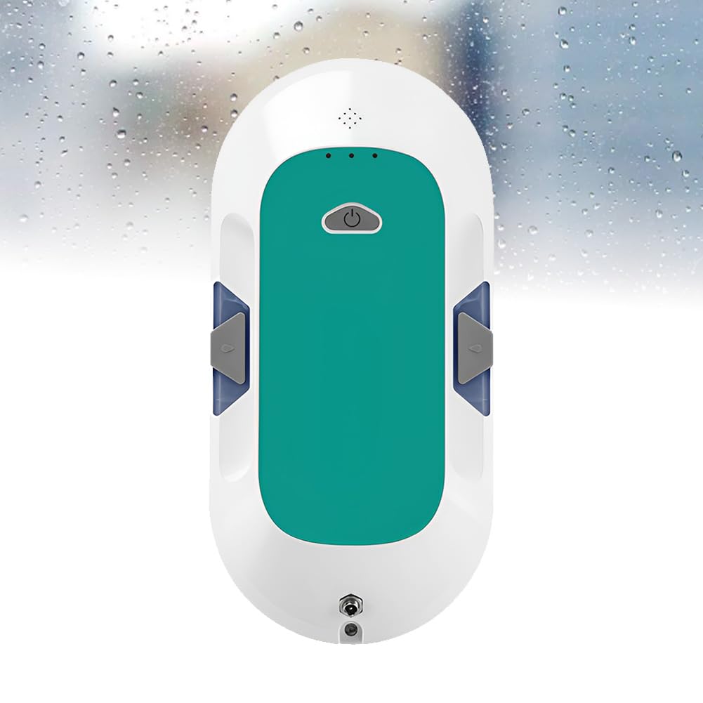 FHRKA Automatic Window Cleaning Robot, Smart Window Vacuum Cleaner with Automatic Water Spray, Window Robotic Vacuum (A)