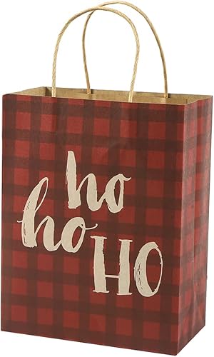 Miniatura 7 de Sattiyrch Bolsas de regalo de Navidad, 28 unidades, bolsas de regalo de papel kraft de tamaño mediano con asas, bolsas de compras marrones, bolsas