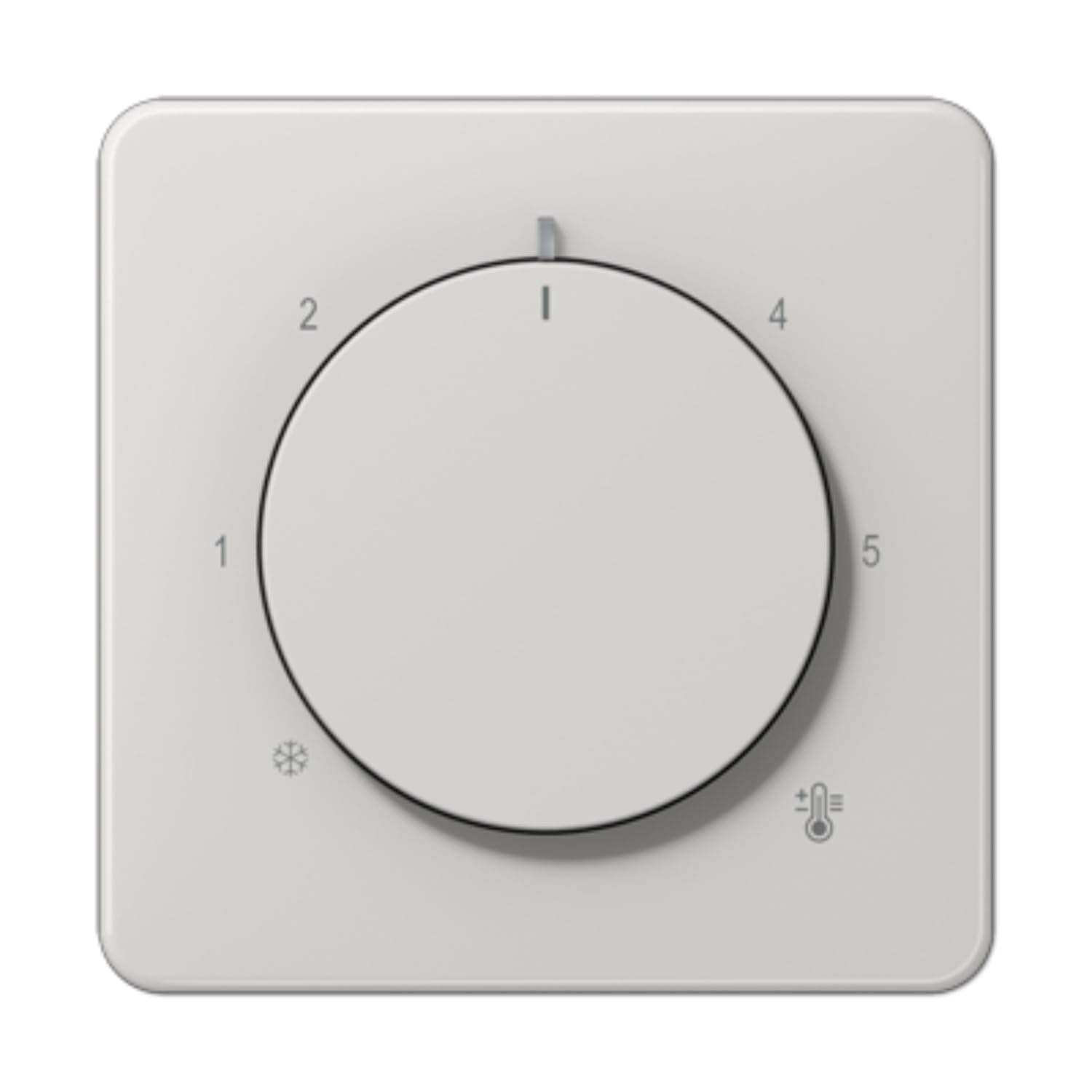 Plaque Thermostat CD Gris Clair JUNG CD1749BFLG : commande de chauffage mural