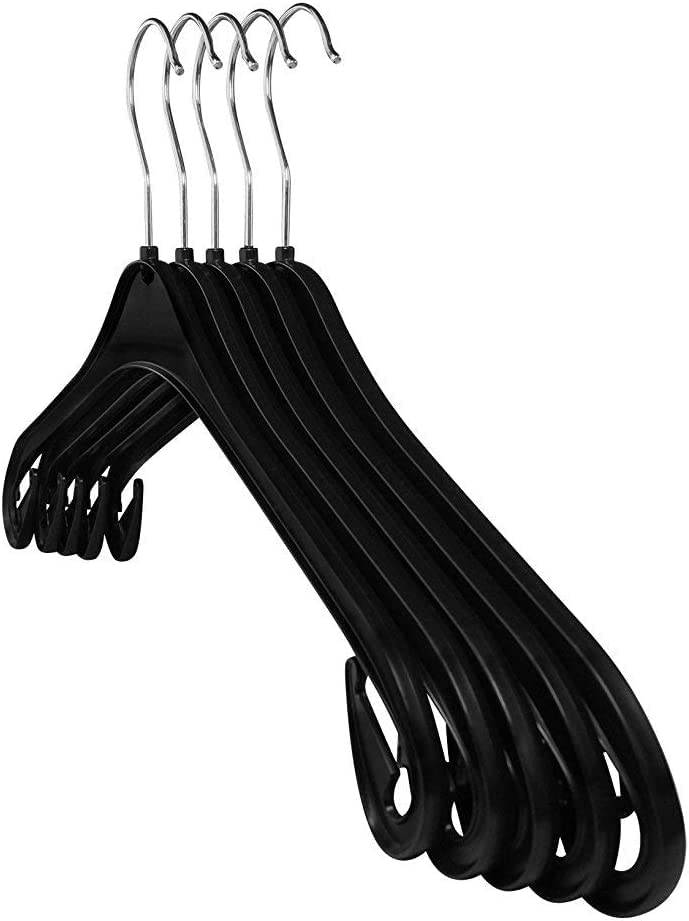 Lot De 20 Cintres En Bois RSR Avec Barre Pantalon - Blanc, Crochet Rotatif 360°