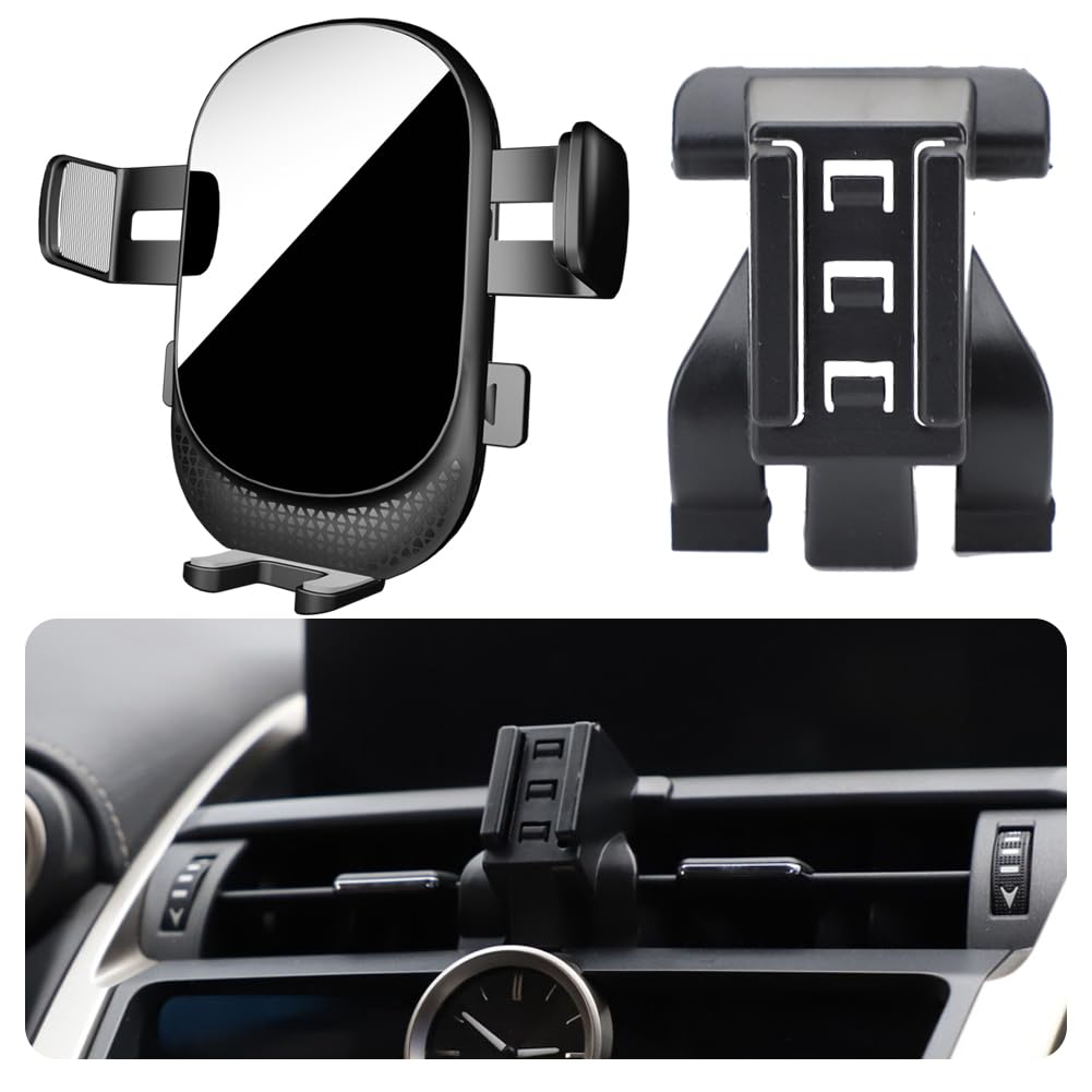 Car Phone Holder for Lexus NX Auto Accessories [Only for 2015-2021 Lexus NX 200t / NX 300 / NX 300h] [Auto Lock Hands Free Cell Phone Mount Car fits for iPhone & All Smartphones]