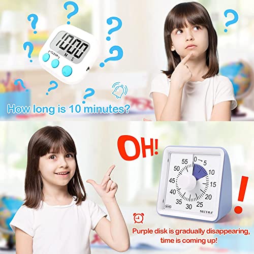 Secura 60 Minute Visual Timer, Classroom Countdown Timer - Image 3
