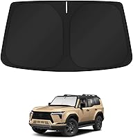 Vista 90 de KUST - Parasol para parabrisas para Chevy Equinox 2010–2017, accesorios para ventanas, funda solar plegable, bloquea los rayos UV, mantiene el coche