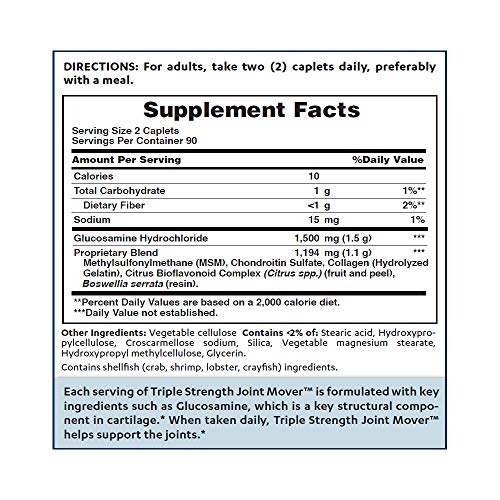 Vitamin World Triple Strength Joint Mover Suplemento nutriciona