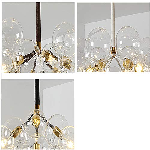 Marron 3 têtes suspension design en acier pour bureau