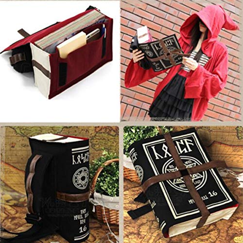 wastreake Bolsa de magia mágica, bolsa mensageiro gótica de magia mágica, bolsa tiracolo ajustável,
