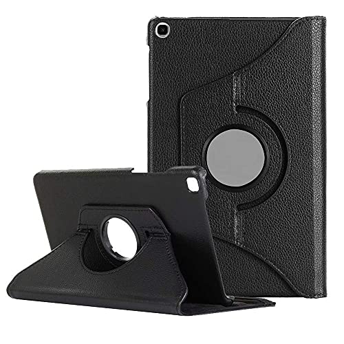 Image of M Cart 360 Degree Rotate PU Leather Stand Flip Case Cover for Samsung Galaxy Tab A7 Lite 8.7 inch 2021 (SM-T220 / T225 (Black)
