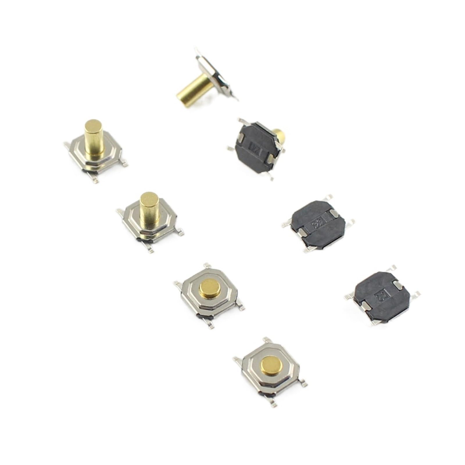 Micro interruptor SMT SMD de 4 pines y altura de 1.7mm para proyectos electronicos