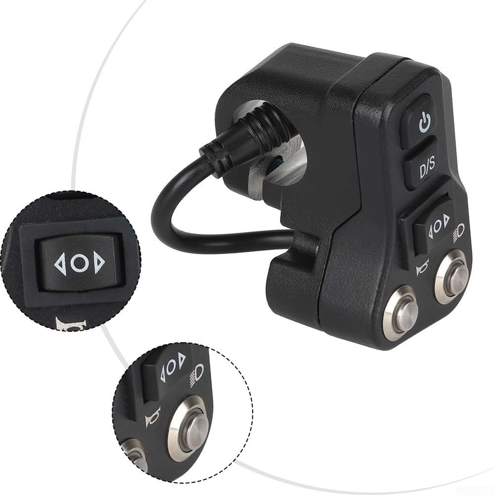 Interruptor de señal de giro fácil de instalar para scooters eléctricos