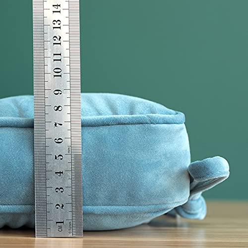 Zanyb Soft Velvet Chair Pad Square Thick Waist Lumbar Back Support Seat Cushions For Office Car Dining Room Home Floor Pillows 15.7X15.7X 2.4, Grey, Pillow030-S-Grey #TOP2