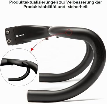 RXL SL 28.6 Integrated Bicycle Handlebar Carbon Road Bike Handlebar 400-90 mm Internal routing UD matt ergonomic curve - comfortable driving for hours without tired wrists