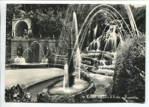 1950/60 Tivoli Villa d'Este Rosetta TIMBRO Roma DEST. Cagliari FG B/N VG