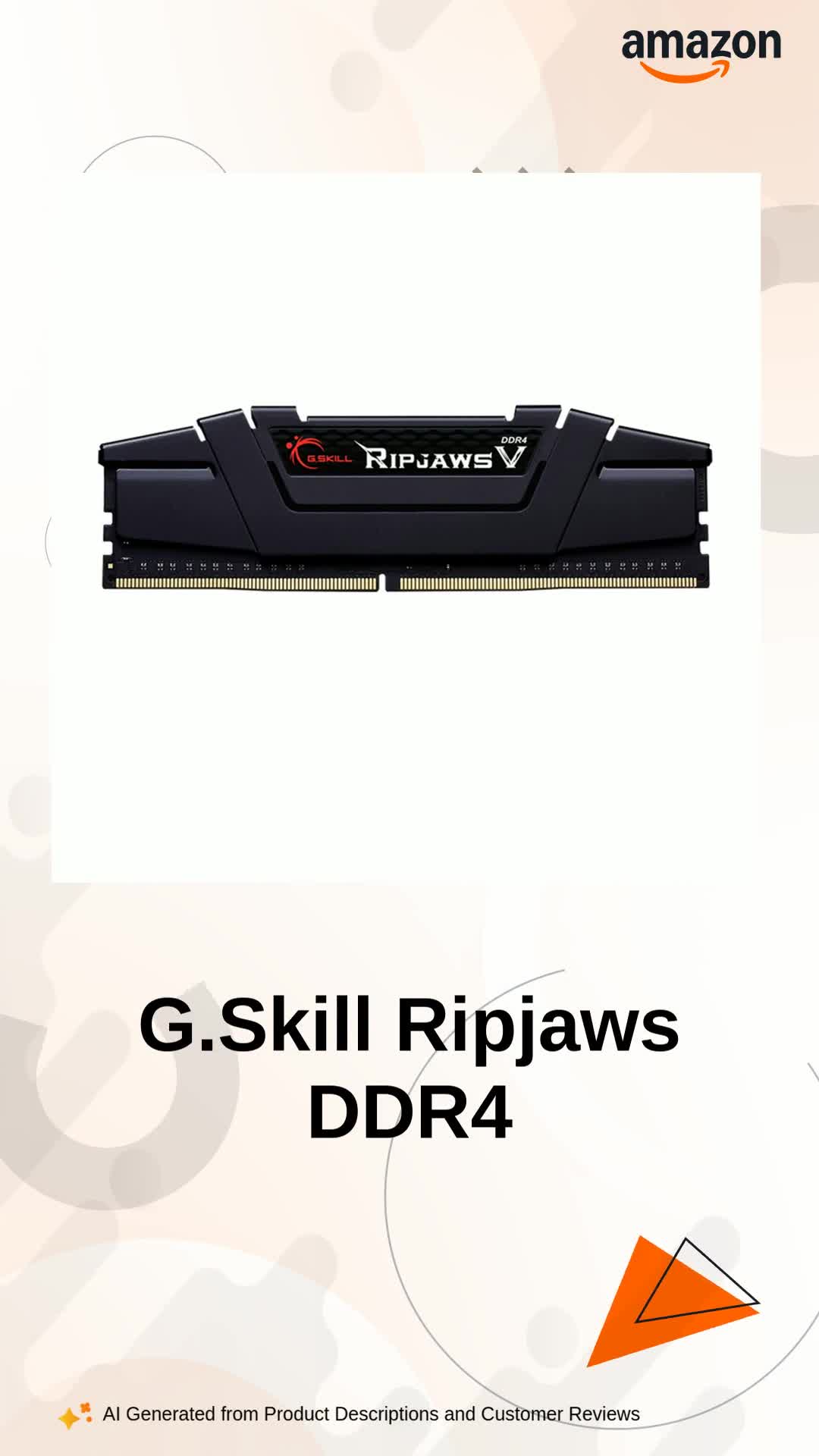 G.Skill Ripjaws V 16GB DDR4 3600 MHz Desktop Memory RAM
