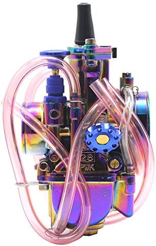 Miniatura 4 de Carburador de motocicleta colorido arco iris 4T universal piezas de repuesto de carreras para 50 100 150 200 250cc DirtBike, 0.827 in