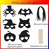 Max Fun 36PCS Halloween Rainbow Scratch Mask, Art Craft Kit for Kids Birthday Cosplay Classroom Decoration, Magic Scratch Paper Halloween Party Favor Supplies Bat Witch Pumpkin Zombie Pirate Skull #2