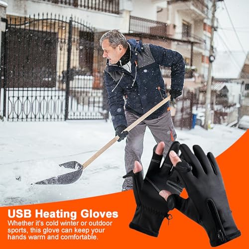 Gants chauffants homme coupe-vent et imperméables pour le cyclisme