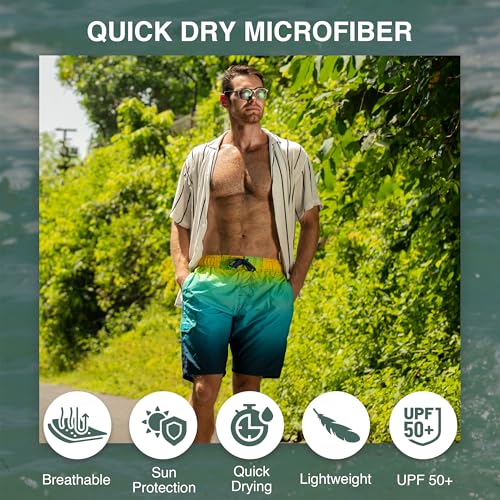 Image of Kanu Surf Men's Big Viper Extended Size Stripe Swim Trunk