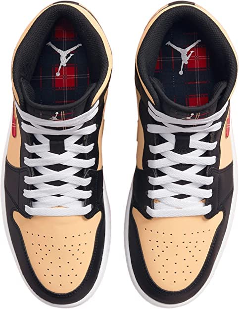 Nike Air Jordan 1 Mid SE - Black / Multi Color / Sesame / Fire Red / White3