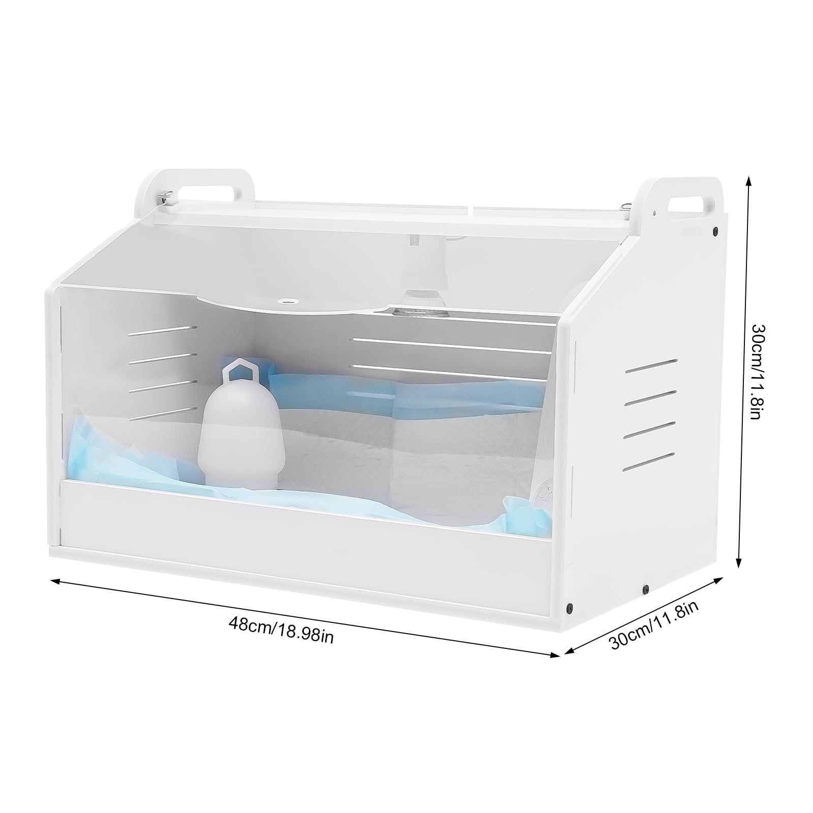 Incubadora Pollitos Caja de cría Calor Lámpara Calentador Ajustable para Incubación Hogar Cría Reptiles Aves de corral Inicio Placa calefactora 15W