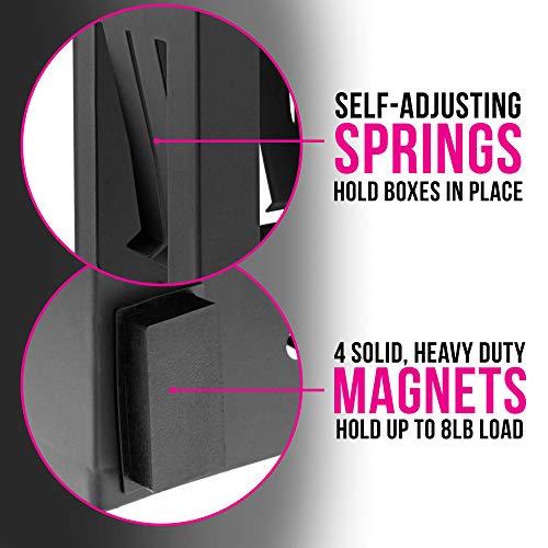 Image of TCP Global Glove Holder for Wall Mount, Glove Dispenser, Tissue Box Holder for Wall Mount, Magnetic Latex Gloves Dispenser