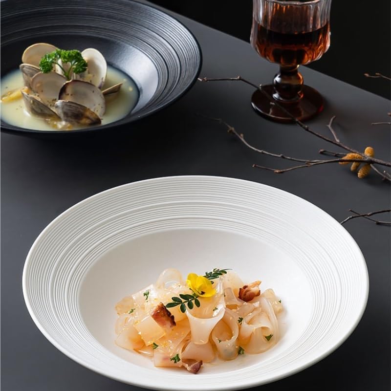 ディナープレート 中国風のセラミックボウル、家庭用フルーツサラダプレート、レストラン、ホテル、パーティーなどに最適です。 サラダプレ