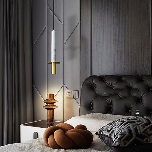 Mini plafonnier blanc en pierre pour petits espaces sombres - 3