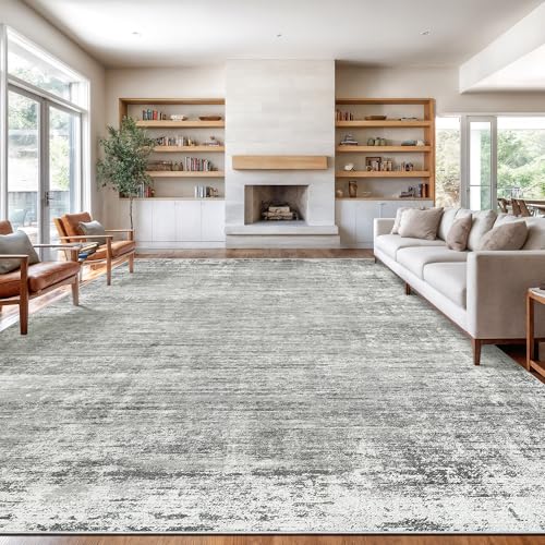 zesthome 10x14 Area Rugs for Living Room, Non-Slip Backing Washable Rug, Modern Abstract Area Rug, Stain Resistant Rugs for Bedroom, Ultra-Thin Large Area Rugs, Area Rug 10x14