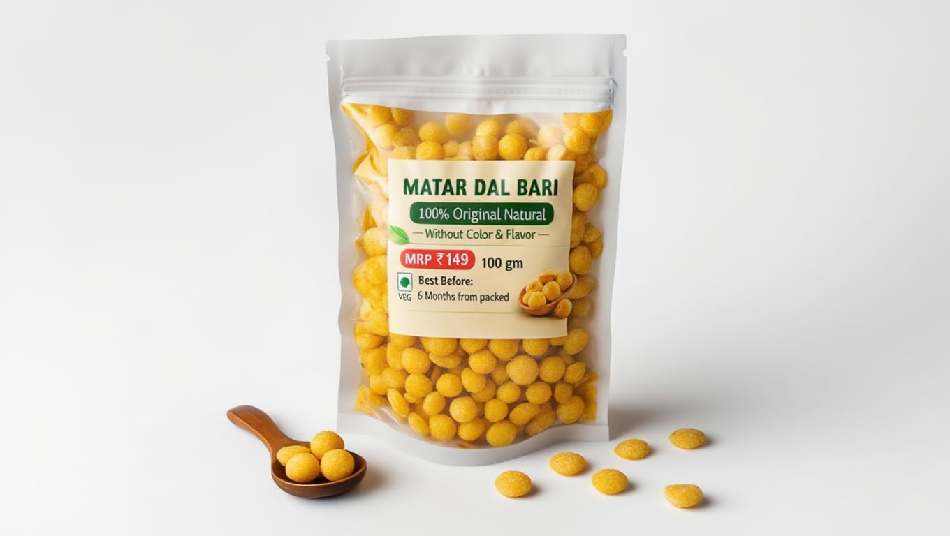 100% Original Matar Dal bari,No color,No Fragrance mix,Matar dal bari,100gms pack of 1-image-12