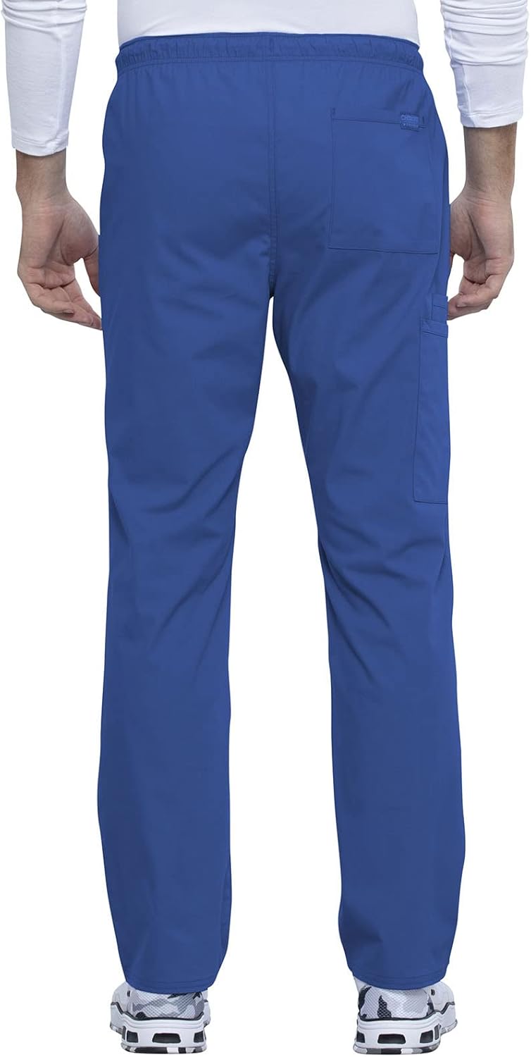 Cherokee Men & Women Scrubs Pant Workwear Professionals Straight Leg Drawstring WW030, S, Royal - Image 2