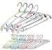 Senfhome Plastic Clothes Hanger, Extra Thick Plastic Wide Shoulder Adult 360 Degrees Rotate Slip Resistant Standard Clothing Hanger Ideal for Everyday Use(20 Pack 4 Color)