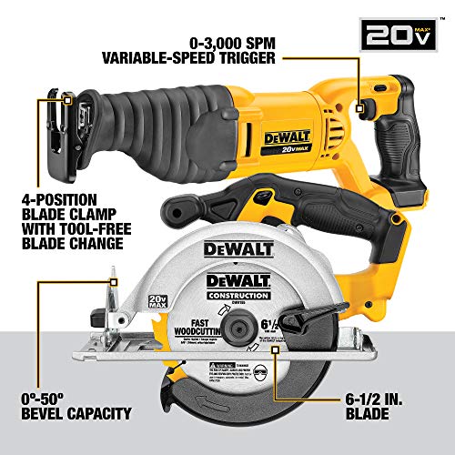 DEWALT 20V MAX Cordless Drill Combo Kit, 10-Tool (DCK1020D2)