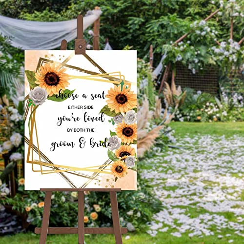 Letrero de bienvenida de boda personalizado de madera 16x20 2