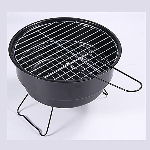 Portable BBQ Grill Rond Barbecue Rack en Acier Inoxydable Mini BBQ Charcoal Grill Camping Barbecue Outils