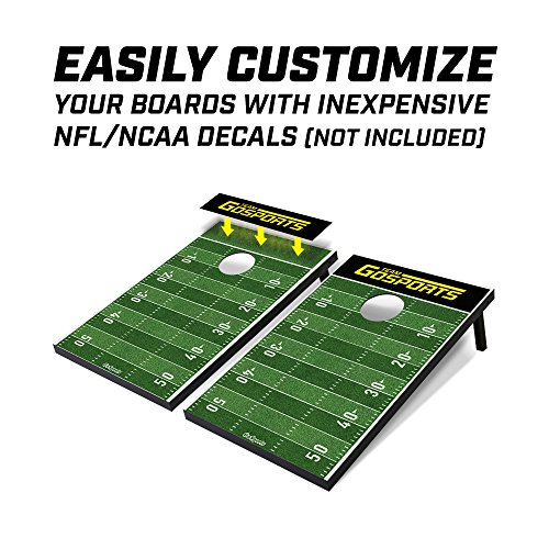 Image of GoSports Classic Cornhole Set - Includes 8 Bean Bags, Travel Case and Game Rules (Choose Between Classic, American Flag, and Football Designs)