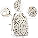 Dezcrab Baby Diaper Bag Backpack for Mom, Large Capacity Travel Nappy Bag for Boys & Girls with Stroller Straps (Corduroy Flowers)