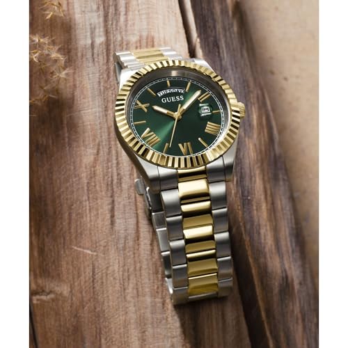 Image of Guess Men's GW0265G Series| Analog Dress Watch| Stainless Steel Case| Stainless Steel Bracelet | 50M Water Resistance