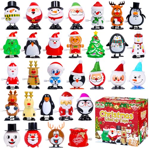 Max Fun 30pcs Christmas Wind-Up Toys