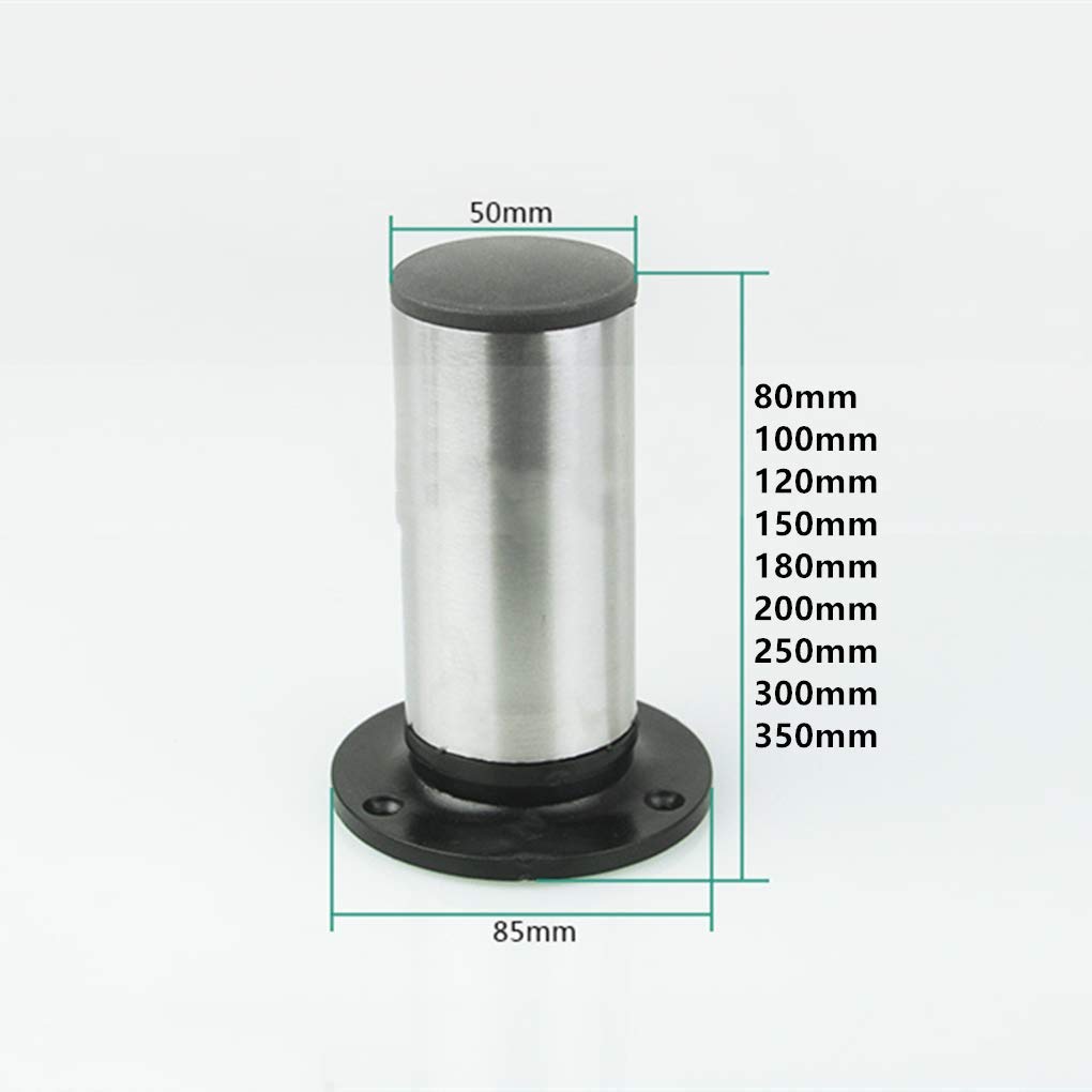 4 Pezzi Piedini per mobili Gambe mobili in Metallo Gambe Tavolo Regolabili in Acciaio Inox di Ricambio per mobili alzate Piedini per mobili Piedi per divani Piedini per mobili da b