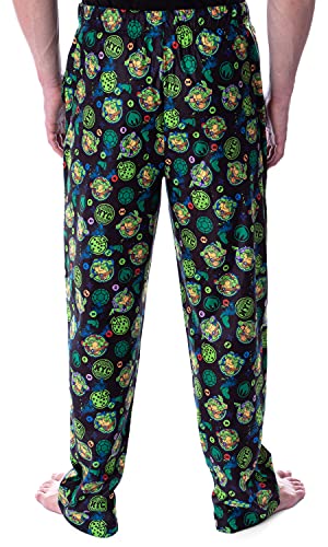 Nickelodeon Men's Teenage Mutant Ninja Turtles TMNT Allover Character Themed Loungewear Pajama Pants3